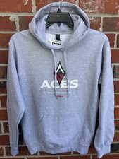 NWT Gildan Las Vegas Aces WNBA Gray Unisex Small Hooded Sweatshirt Hoodie Z3