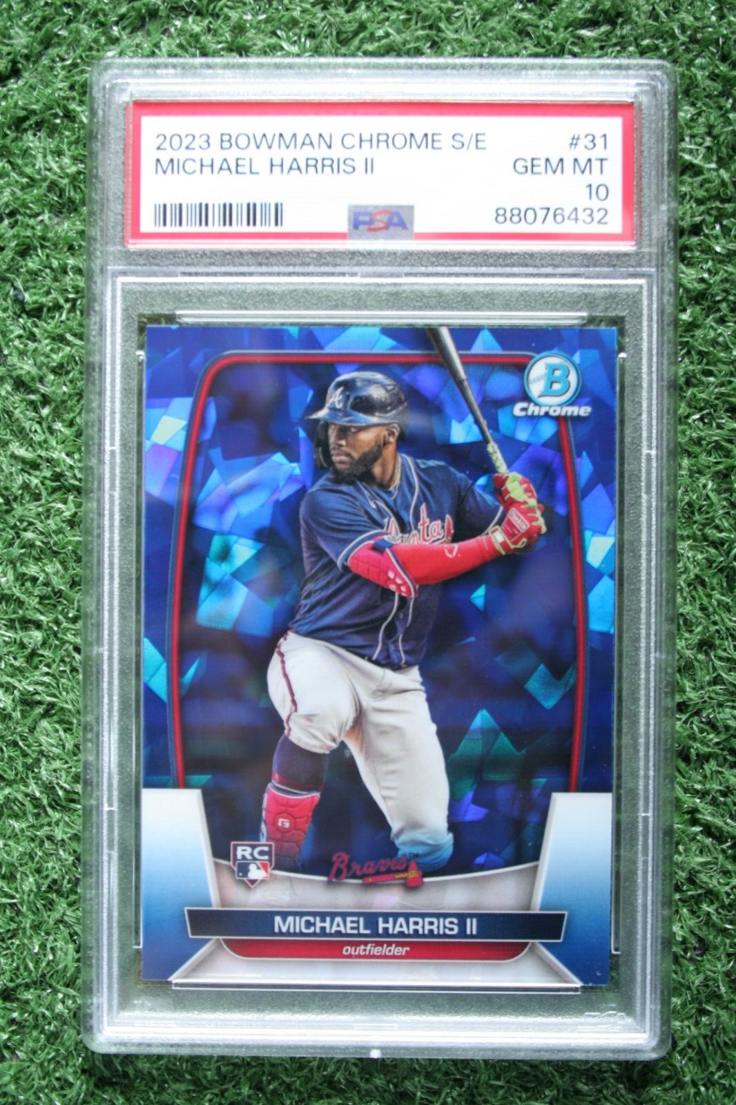 Michael Harris 2023 Bowman Chrome Sapphire Edition #31 Rookie RC PSA 10 Gem Mint
