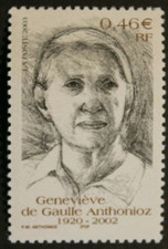 Timbre - FRANCE - Geneviève De Gaulle Anthonioz - 2003 - Neuf ** - YT3544
