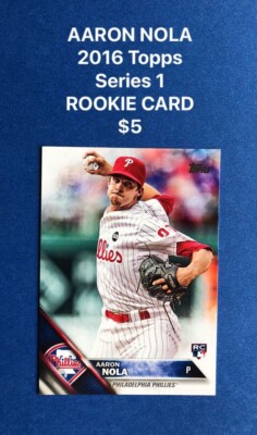 AARON NOLA - 2016 Topps - ROOKIE CARD - #133 - PHILLIES FANS!