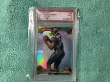 2013 Topps Finest FOOTBALL. Refractor Justin Blackmon #38 PSA 9 MINT