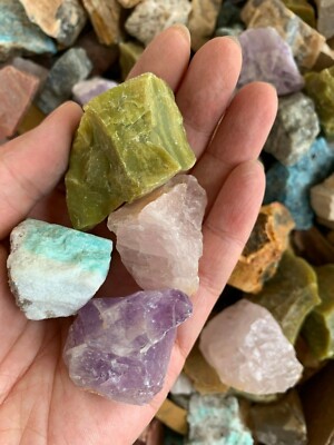Rough Natural Madagascar Mix, Premium Grade, 1-2 Inches Natural Raw Mix Stones