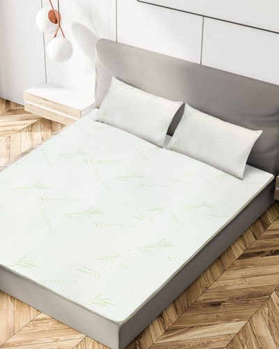 2cm & 4cm Dicke Bambus Memory Foam Matratzenauflage Orthopädisch Antiallergisch - Bild 3 von 10