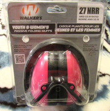 WALKER'S Youth  Women's passive folding earmuffs New in Package