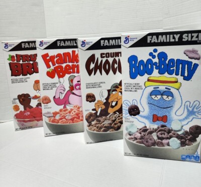 2022 Kaws Monster Cereals Family Size *ALL 4* Boo-Berry