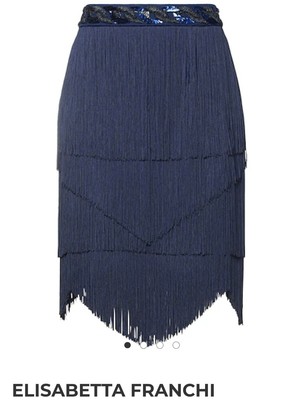 Elisabetta Franchi fringe Skirt