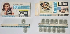 VTG Sylvania Blue Dot Flash Bulb Lot Of 13 M3 W/ Box Camera