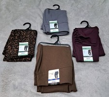 Lot of 4 Terra  Sky High Rise Fitted Leggings/Capri 4X 28W-30W Plus Size NWT