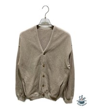 crepuscule Pique Moss Stitch V-neck Cardigan Size: 2 Beige Men 2103-002