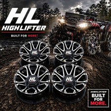 KAWASAKI MULE 3010  12" HL3 M ALUMINUM ATV WHEELS ( SET 4 ) KAWL8