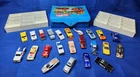Vintage 23 Matchbox Lesney Ultrahot Toy Car Truck Lot 1980 Case Hot Wheels Van