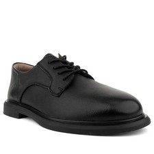 Linda Baumann Women's Black Leather Flats Casual LDB6044-252000-MCBLK