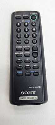 Sony RMT-CS33 Radio Cassette CD Boombox Remote Control