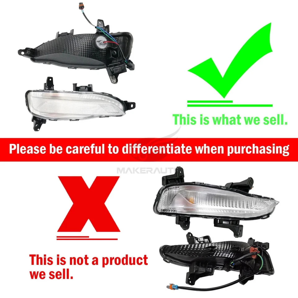 For Kia Optima 2019-2020 Fog Turn Signal Parking Light Front Driver Side LH - Image 2 of 4