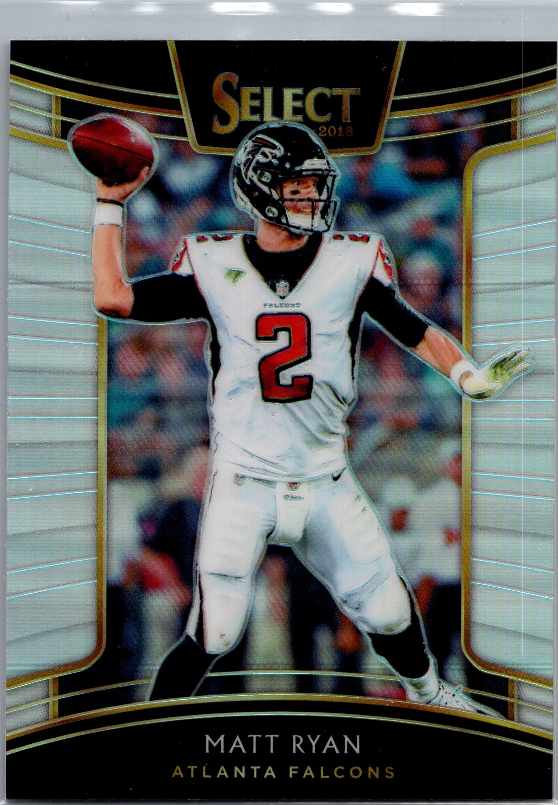 2018 Panini Select #58 Matt Ryan Silver Prizm