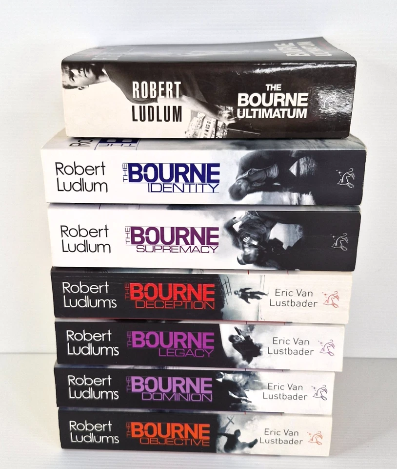 Jason Bourne 7-Book Bundle Robert Ludlum Van Lustbader Spy Thriller Paperback - Image 2 of 4