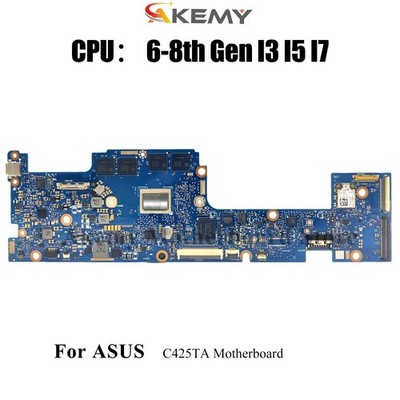 C425TA Laptop Motherboard For ASUS Chromebook C425T Mainboard W/ I3 I5 I7 CPU