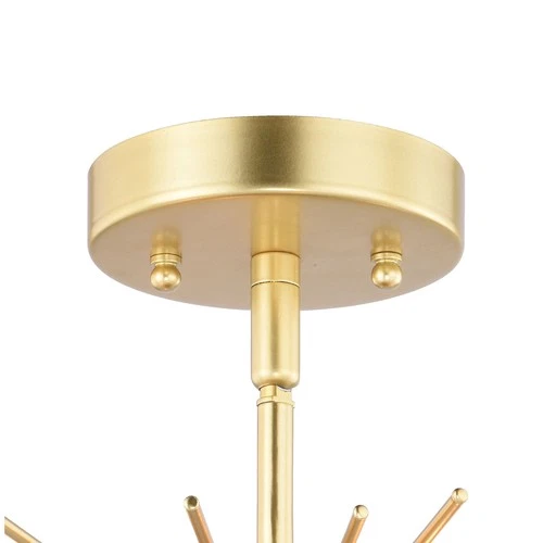 Vaxcel Lighting C0227 Nikko 4 Light 16"W Semi-Flush Ceiling - Gold - Picture 8 of 12
