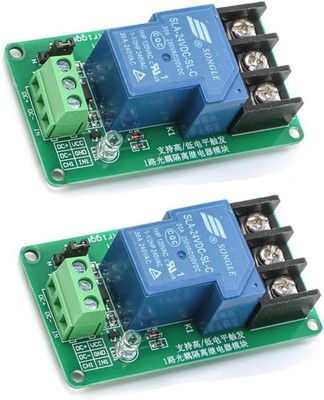 2 Stück 24V 30A Einkanal Optokoppler Trennrelais Modul Unterstützung Hoch