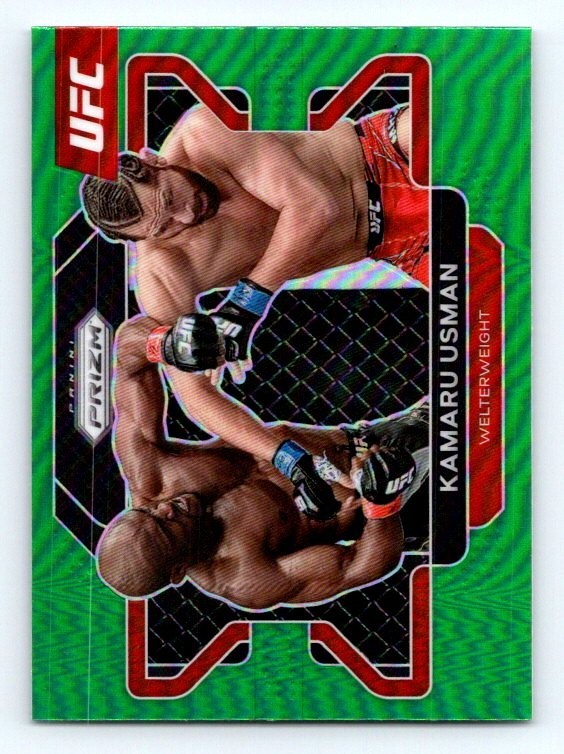 KAMARU USMAN #54 - 2022 PANINI PRIZM UFC - RETAIL GREEN SP