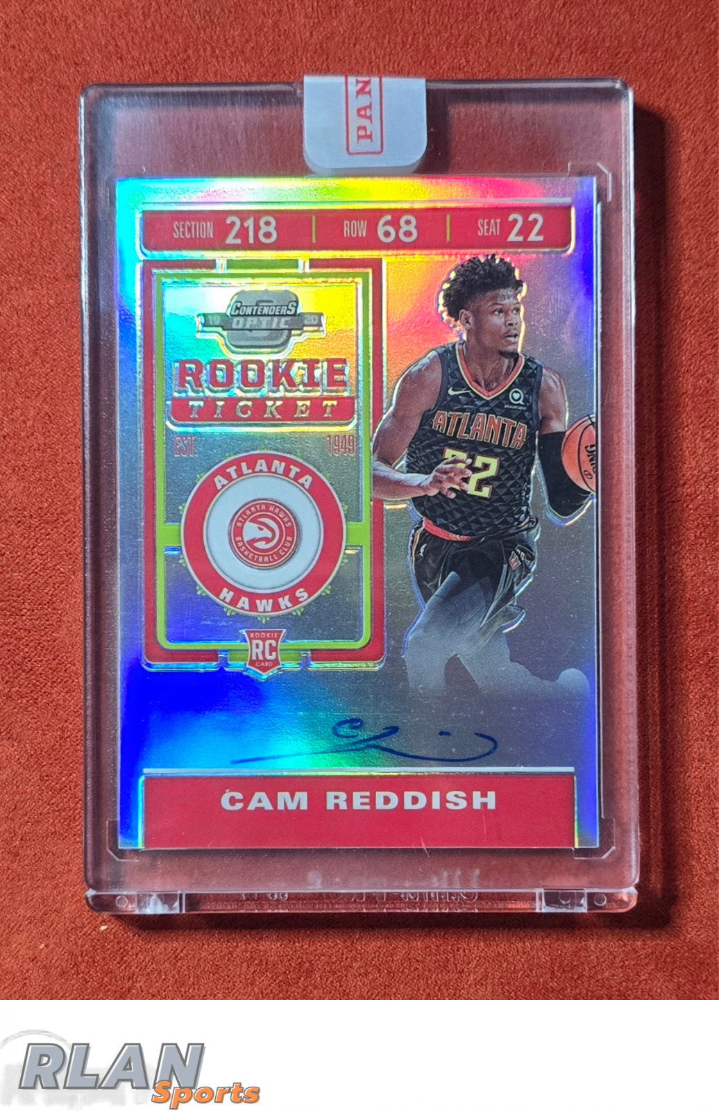 2019-20 Optic Contenders CAM REDDISH Rookie On Card Auto #110 Rookie Ticket