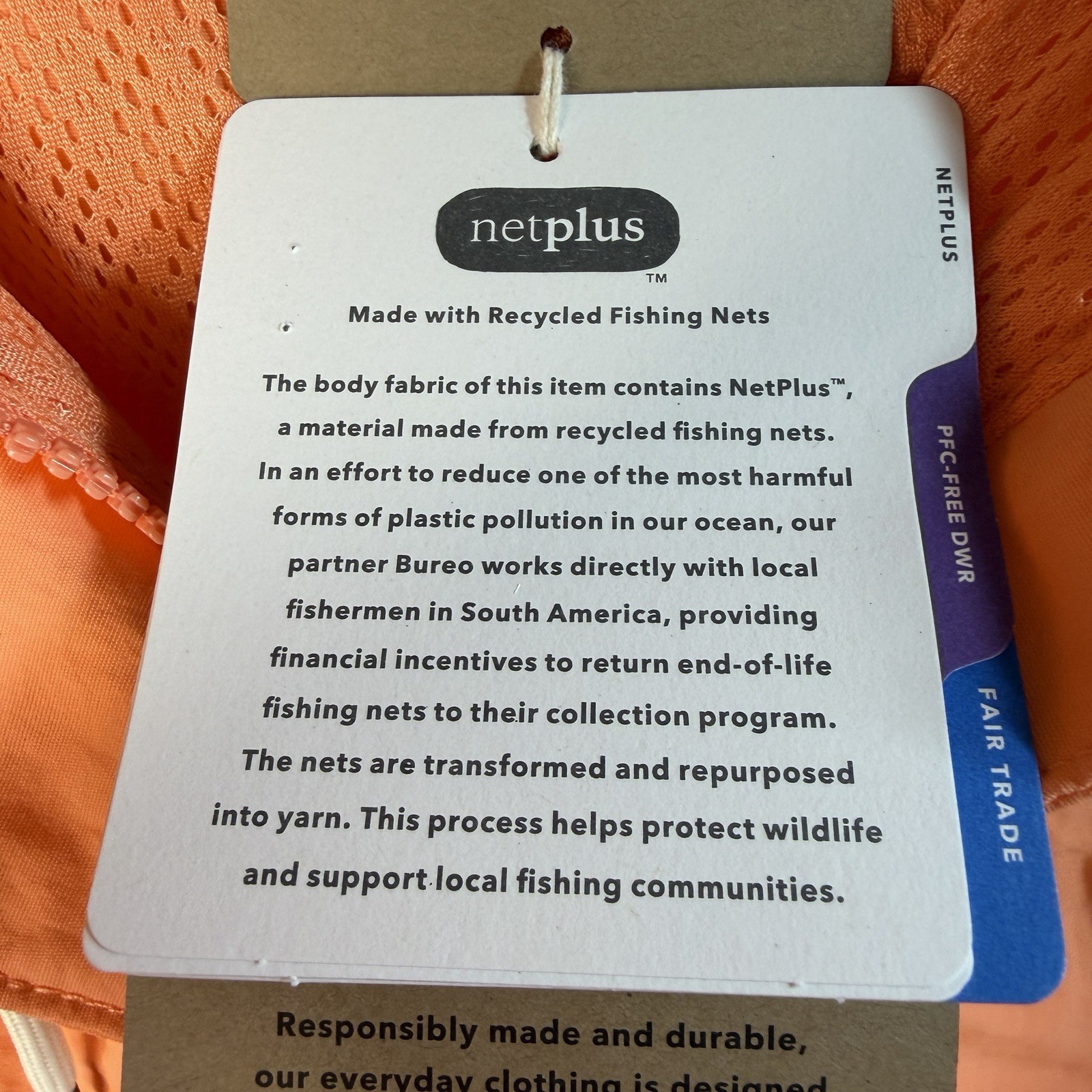 Patagonia Skysail Jacket Orange Women's Medium Relaxed Fit NetPlus Recycled NWT thumbnail 7