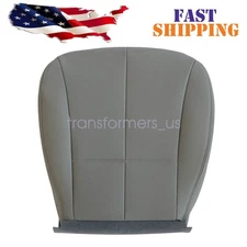 For 2009-2013 Subaru Forester Driver Bottom Perforated Leather Seat Cover Gray