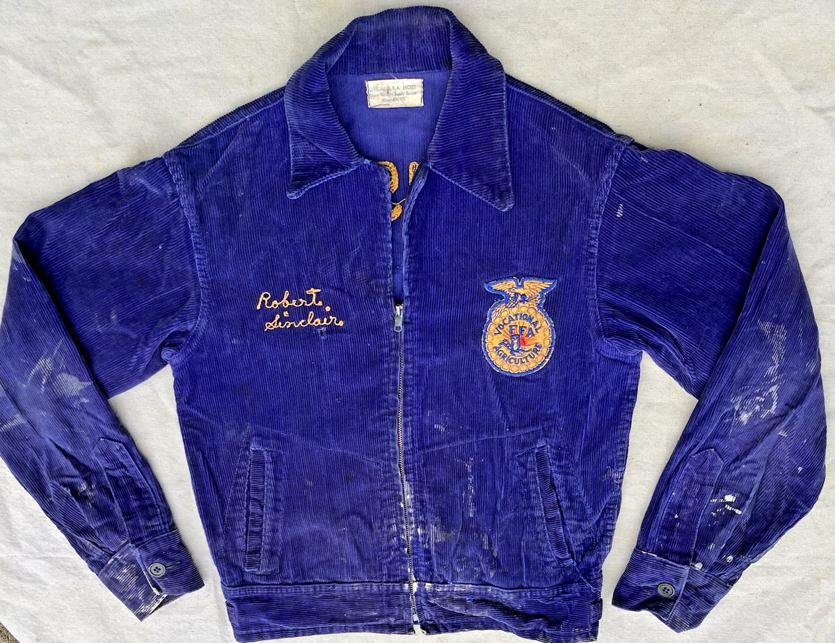 1940s Bunker Hill Mississippi WWII Era FFA Corduroy Jacket Vintage