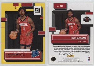 2022-23 Panini Donruss Rated Rookie Yellow Flood Tari Eason #217 Rookie RC