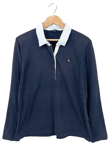 GANT Polo Donna Camicia Taglia IT 50 blu-bianco stile casual - Foto 5 di 5