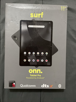 onn. Surf 11  Tablet Pro, 64GB (2024 Model)   Grey Android 14  New Open Box