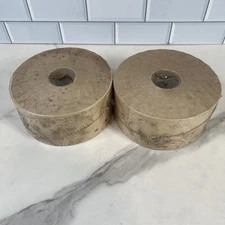 2 Industrial Gummed Paper Tape Rolls 2.75" x 375 ft Water Activated