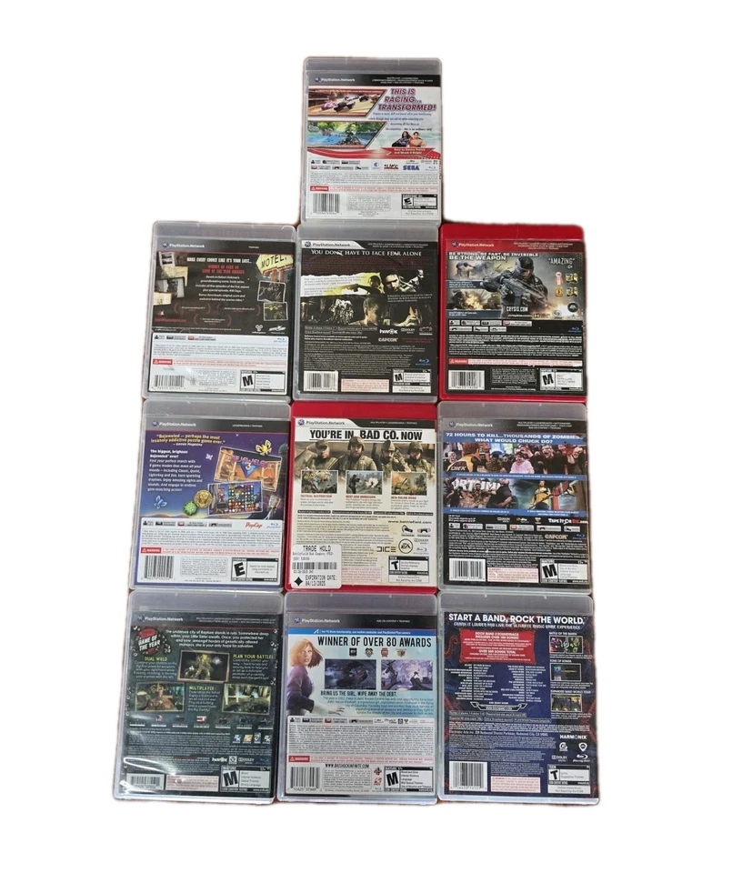 PlayStation 3 PS3 Lor Of 10 Sonic, Walking Dead, Resident Evil, Bioshock + - Imagem 2 de 4