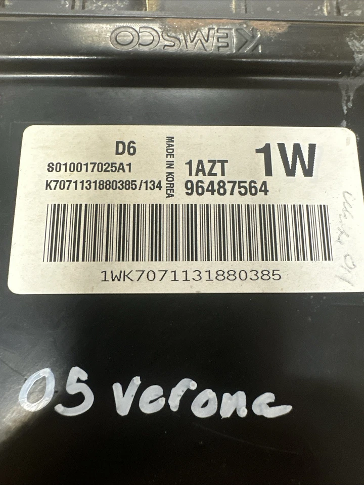 Verona 2005 96487564 PCM ECM ECU 原始设备制造商 — 第 2/4 张图片