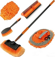 Car Wash Brush with Long Handle, Car Cleaning Kit with Soft Bristle Wash 12FT