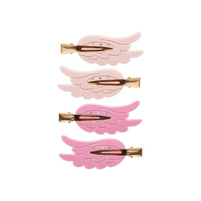 Emi Jay Angel Wing Popstar Clips in Pink Aura