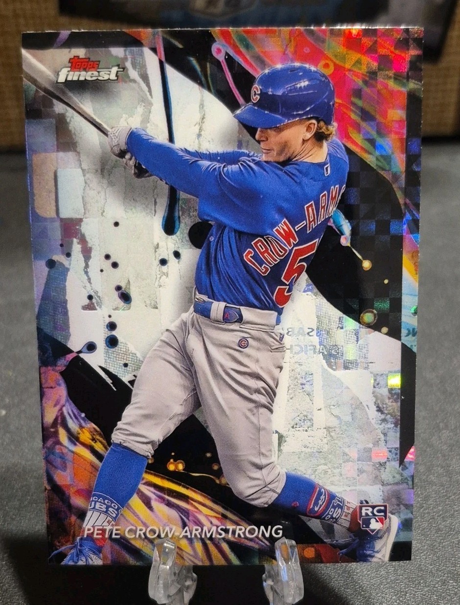 2024 Topps Finest - Uncommon Pete Crow-Armstrong #104 Checkerboard Refractor...
