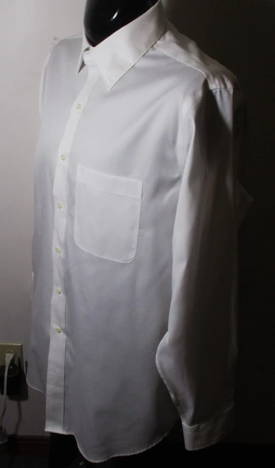 LANESBORO White Long Sleeve Dress Shirt Men's Size 17/34-35 NWOT - Image 4 of 4