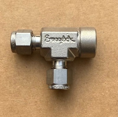 Swagelok 1/4  Stainless Steel Female Run Tee SS-400-3-4TFT Several Available New