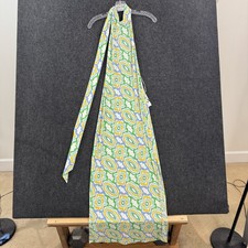 Zara Dress Womens XS Multicolor Floral Halter Maxi Sundress Jersey Geometric