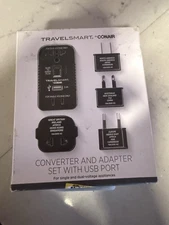 Conair International Converter Adapter USB Set Power Voltage 1875w Travel Smart
