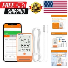 GSP-6 Bluetooth Data Logger Temperature Humidity for Refrigerator with Shadow...