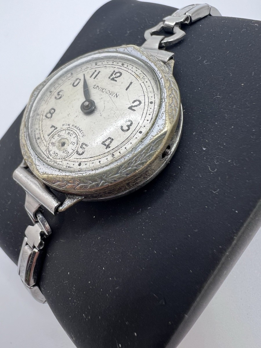 Antique Rare Art Deco Vintage Rolex Unicorn Watch 15 Jewels For