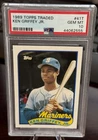 1989 KEN GRIFFEY JR TOPPS TRADED ROOKIE PSA 10  MARINERS HOF 50-50? (555)