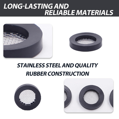 #ad Shower Head Gasket with Wire Mesh Middle 50 Pack Rubber Washer for Showerhead... $11.95