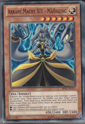 YU-GI-OH Arkane Macht XIV Mäßigung Common BP01-DE151
