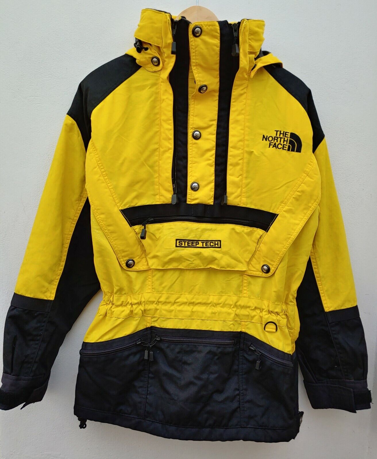 RARE Vintage The North Face Steep Tech Jacket Mens M Scot Schmidt YELLOW