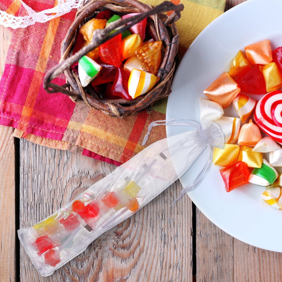 50 Pcs Bag for Fan Favor Organza Bags Drawstring Gift Dinner Party eBay