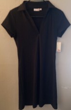 SO Sweater Dress Womens S Juniors Black Ribbed Knit Short Sleeve