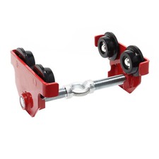 TTCarrello porta paranco gru max 500kg manuale 50-220mm regolabile Portaparanco